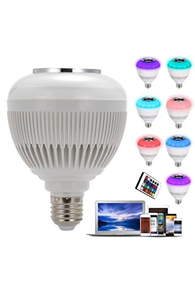 chester Rgb Ampul Beyaz Renk Ve Ana Renkler Ve Hoparlörlü Bluetoothlu Kumanda...