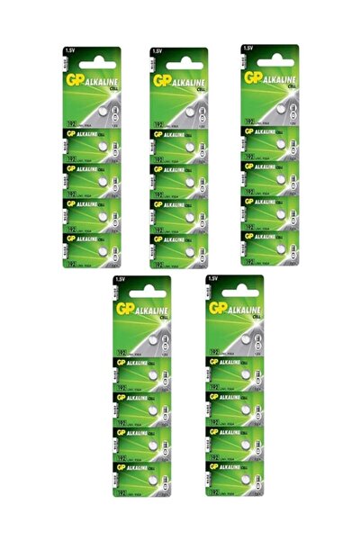 GP 25 Adet  Ag3 Lr41 392a Alkalin V3ga 5li Düğme Pil(192 Sr 41 Terazi-saat-ba...
