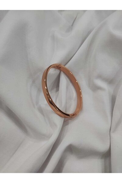 YS Rose Düz Kartier Kelepçe Çelik Bileklik