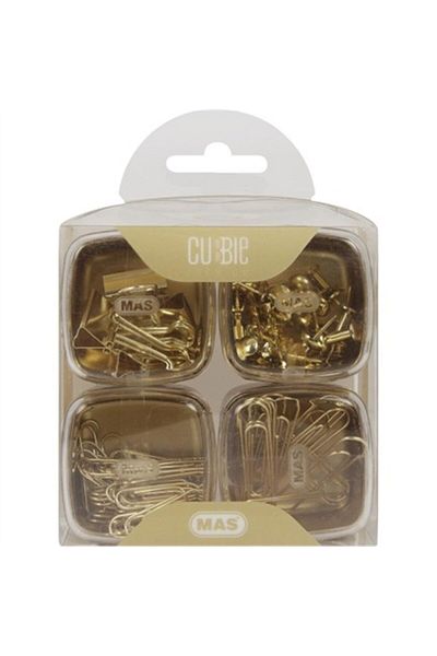 Mas Cubbie Premium 4-Piece Pvc Box - Gold 1331