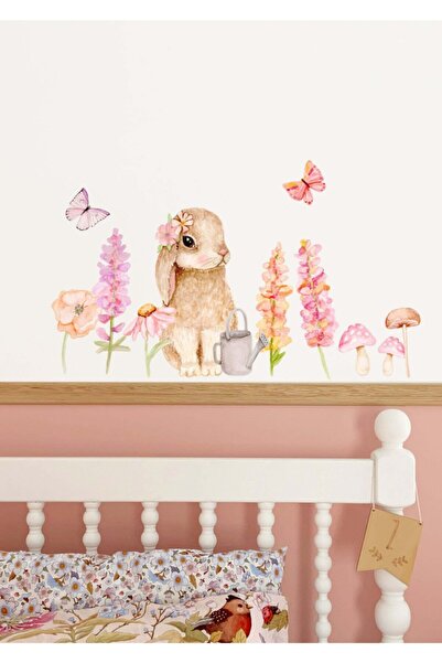 Genel Markalar Mini Tavşanlı Çiftlik Seti Duvar Stickerı