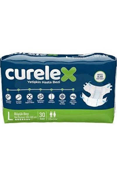 Curelex Yetişkin Hasta Bezi Large 30 Lu 2 Paket