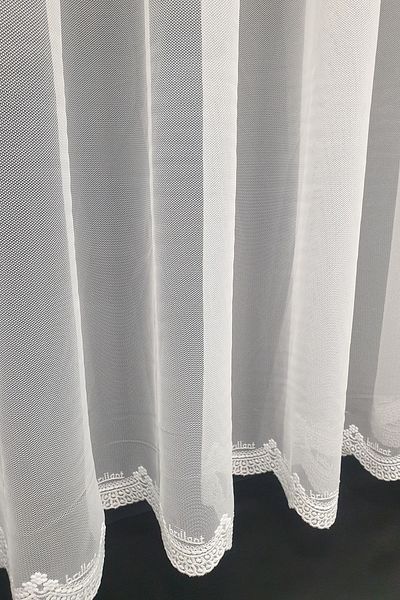 Brillant Grek Skirt Tipped Tulle Curtain Skirt Embroidered Tulle 3 Layers