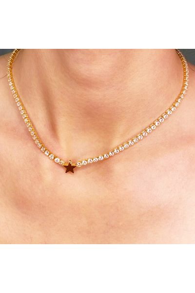 Always Star Detailed Waterway Necklace
