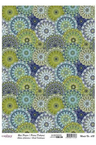 Cadence Brass Decopage Paper Ethnic Collection Model 672