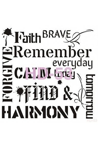 Cadence Home Decor Stencil Boyama Şablonu 45x45 Cm. Hd-53