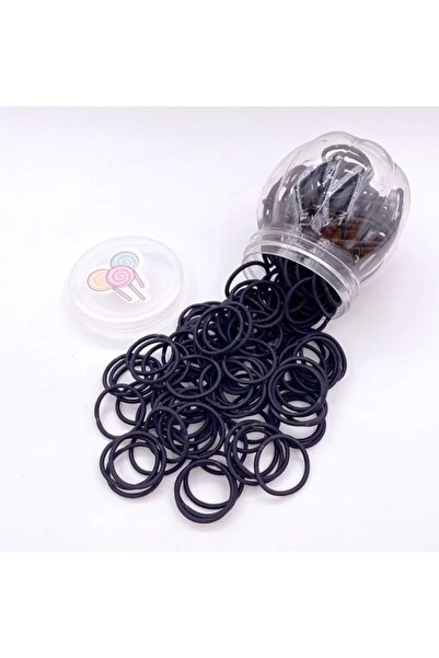 MutluBiDünya Lily Sevimli Kavanoz 50 Adet Soft Renkler Mini Kumaş Lastik Toka