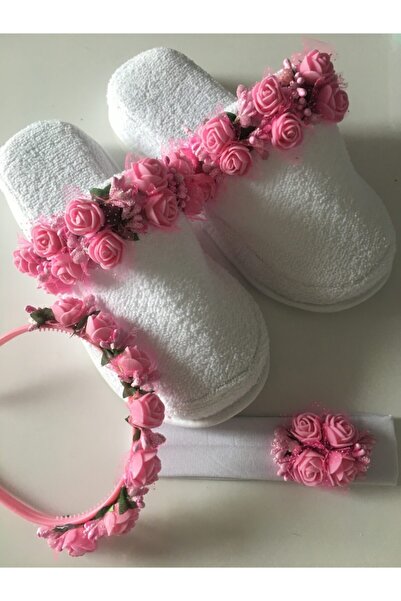 CAN BUTİK طقم شباشب للحوامل باللون الوردي من Canbutik