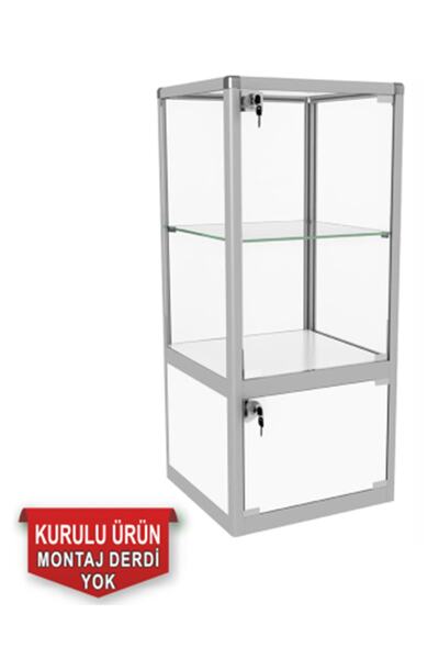 Medyanet Camlı Vitrin - Camlı Dolap - Camlı Koleksiyon Vitrini - Cam Raf - Ku...