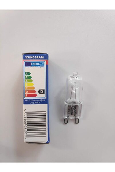 TUNGSRAM G9 Duylu 42w 630lm 2800k Günışığı Halogen Şeffaf Kapsül Ampul