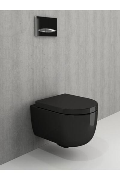 Bocchi V Tondo Rımless Asma Klozet (yeni Parma) Mat Siyah
