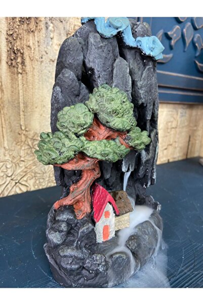 Animer Sanat Dağ Tütsülük Şelale Geri Akış