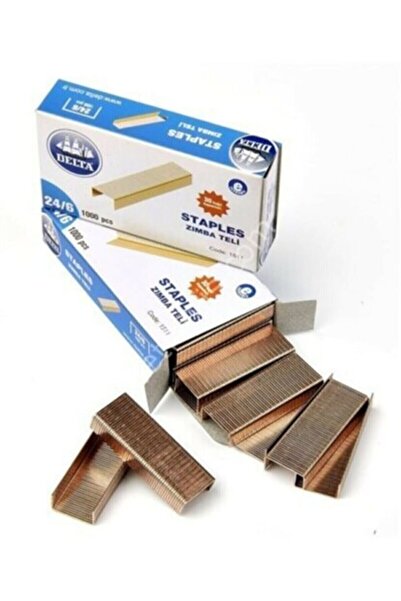 Genel Markalar Delta Zımba Teli 1000 Li 24/6 Sarı ( 10 Lu )