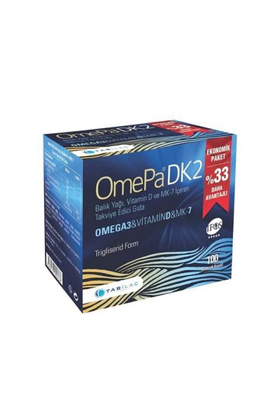 Omepa Omepa Dk2 Omega-3 Vitamin D and Mk-7 100 Capsules