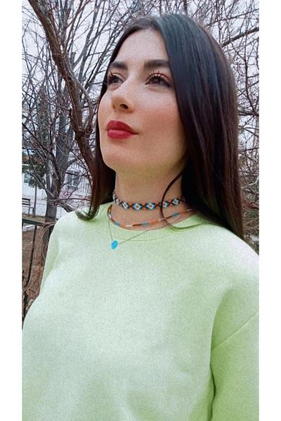 Şengül Handmade String Knitted Necklace Set