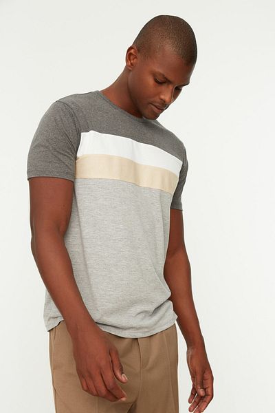 Trendyol Collection T-Shirt - Gray - Regular fit