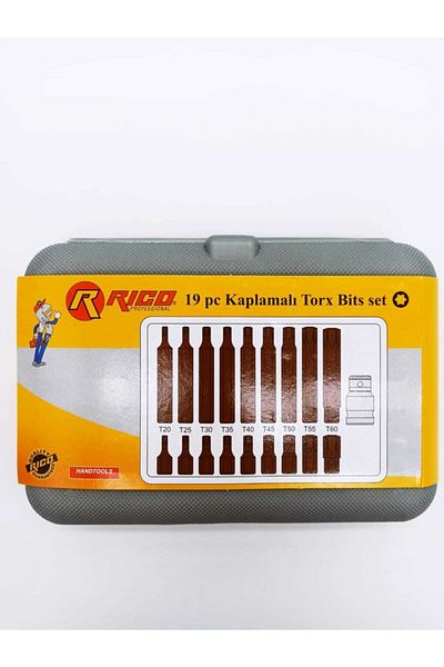 Rico Perforated Torx Automotive Bits Set Coated 19 Piece Original Product