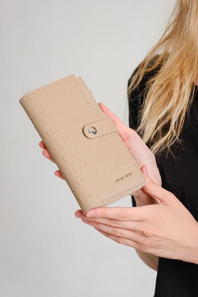 Just Polo Women's 20 Card Capacity Embossed Printed Snap and Zipper Closure Card Holder Wallet