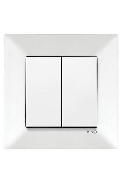 VİKO Meridian 12 Pieces Commutator with Double Switch Frame