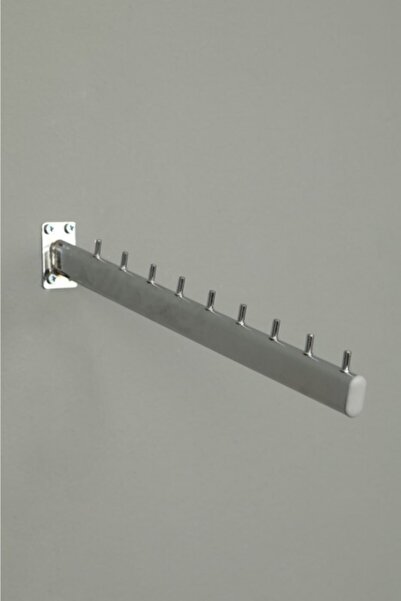 vitrinraf 6 Adet Duvara Monte Pimli Eğik Baston - 40 Cm