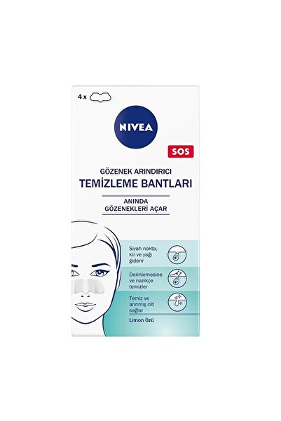 NIVEA Siyah Nokta & T-bölgesi Temizleyici Yüz Bantlar