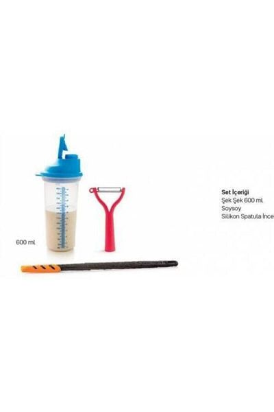 Tupperware Preparation Set - Silicone Spatula + Soysoy + Şekşek 3-Piece 600 Ml