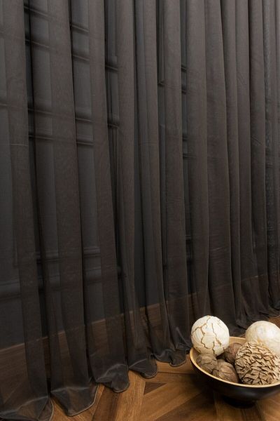 Esse Home Brown Grek Tulle Curtain Honeycomb Floor 300x260 cm (1x2) Sparse Pleat Esse16444