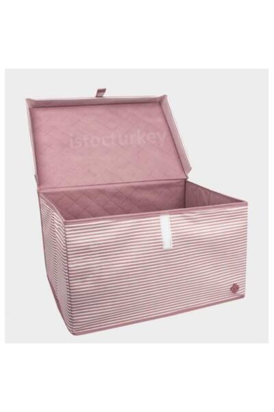 abnturk Alas Mini Katlanır Kumaş Saklama Kutusu 40x30x26 Çok Amaçlı Kapaklı K...