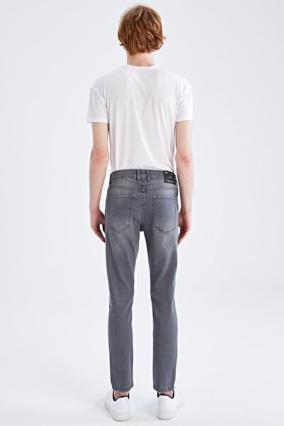 DeFacto Super Skinny Normal Bel Dar Paça Geri Dönüşümlü Jean Pantolon