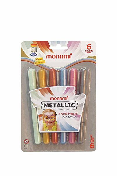 Monami Metalik Yüz Boyası 6 Lı Mybm06