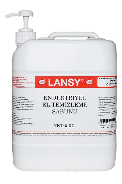 lansy صابون تنظيف اليدين الصناعي 5 كجم + مضخة (بدون حبيبات)