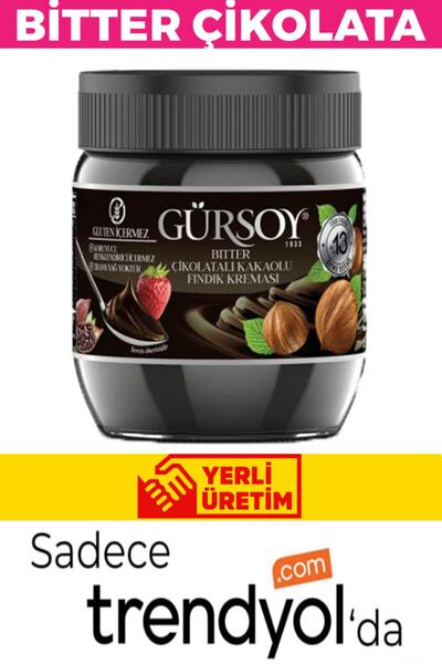 Gürsoy Bitter Kakaolu Fındık Kreması Gluten Renklendrici Ve Koruyucu Palm Yağı,trans Yağ,domuz Yağı Içermez