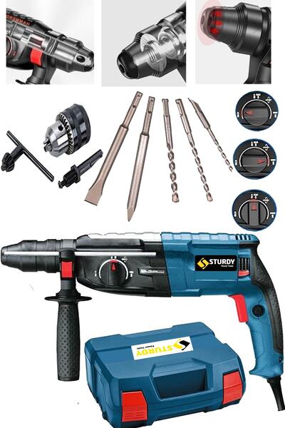 Sturdy Power Tools Japon Tech Crush Drıll 4000 W 6.1 Joule Bakır Sargı Otomat...