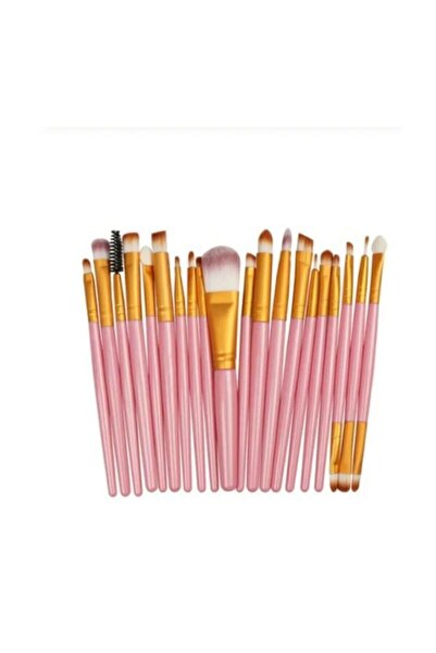 Rose 20-парчен комплект розови четки за грим