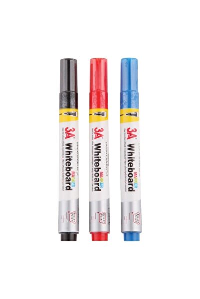 3A Beyaz Tahta Kalemi Board Marker 1135 Siyah 12'li