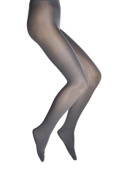 Dore Women's Gray Open Toe Pantyhose Ablution Socks
