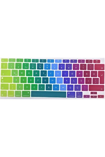 ARABULALACA Macbook Air 13 Inch 2020 A2179 Türkçe Q Silikon Klavye Koruyucu R...