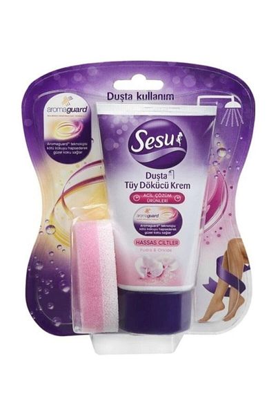 Sesu Hair Removal Cream Sensitive Skin in Shower 150 ml