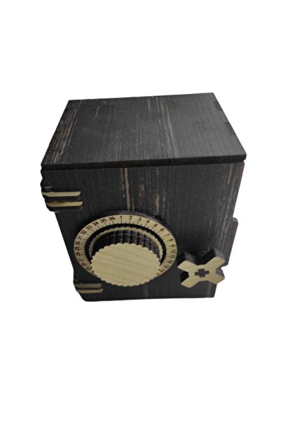 Payitaht Tablo Kilitlenebilir Dekoratif Ahşap Para Kasası Kumbara