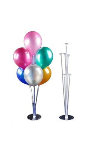 Parti Kırtasiye Snowflake - Balloon Decoration Stand Set with 7 Sticks