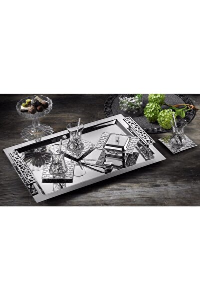 Tiamo Selçuklu Paslanmaz Çelik Çay Seti