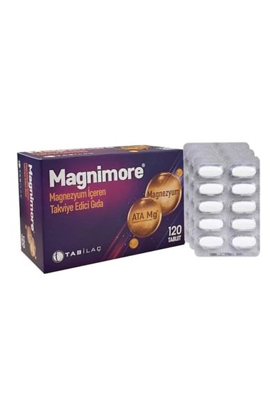 Magnimore Magnesium Containing Food Supplement 120 Tablets 2 Pieces