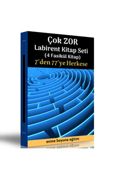Enine Boyuna Eğitim Very Difficult Maze Book Set (4 Fascicle Books)
