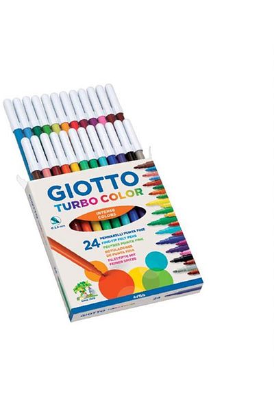 Giotto Felt Crayons Turbo Color 24 Color Felt Crayons