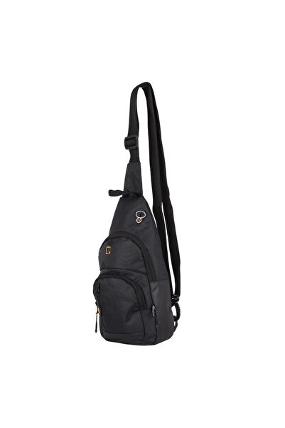 Bagacar Mega Model 1007 Crna Unisex Torba za Telo Torba za rame