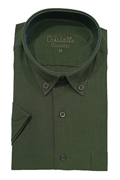 Cristallo Keten Kısa Kol Gömlek