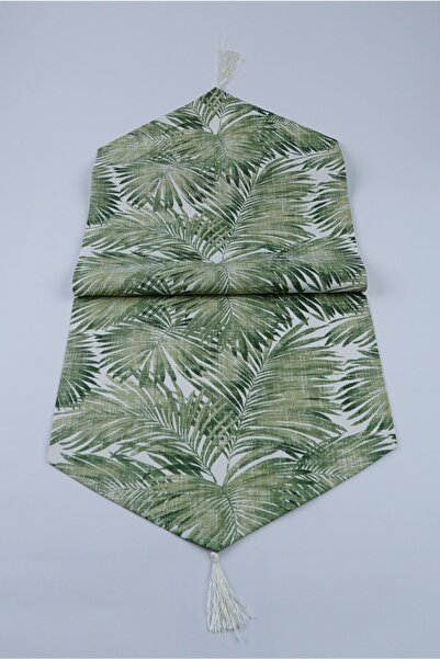 Lovi Home Yeşil Bambu Desen Amerikan Runner Servisi