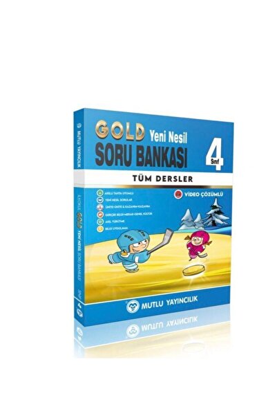 Mutlu Yayıncılık Mutlu Yayınları 4. Sınıf Gold Yeni Nesil Tüm Dersler Soru Ba...