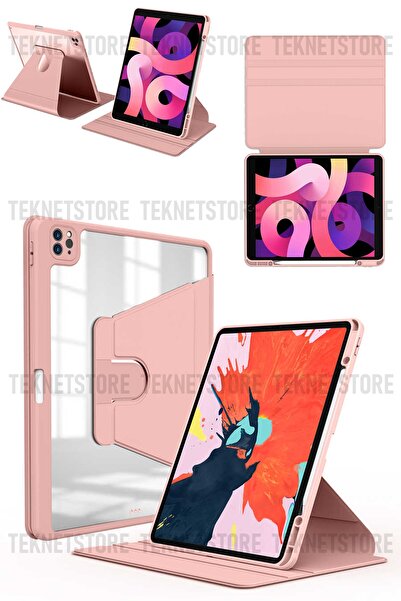 TEKNETSTORE Apple Ipad Pro 3. Ve 4. Nesil M1-m2 Çip 2021 / 2022 11'' Inç Uyumlu Kalemlikli Standlı Klılıf