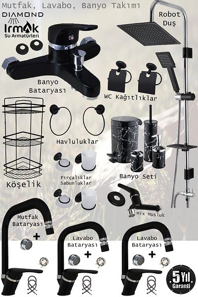 tesitay Kitchen Faucet Sink Faucet Bathroom Shower Faucets Robot Shower Accessory Set Fixture